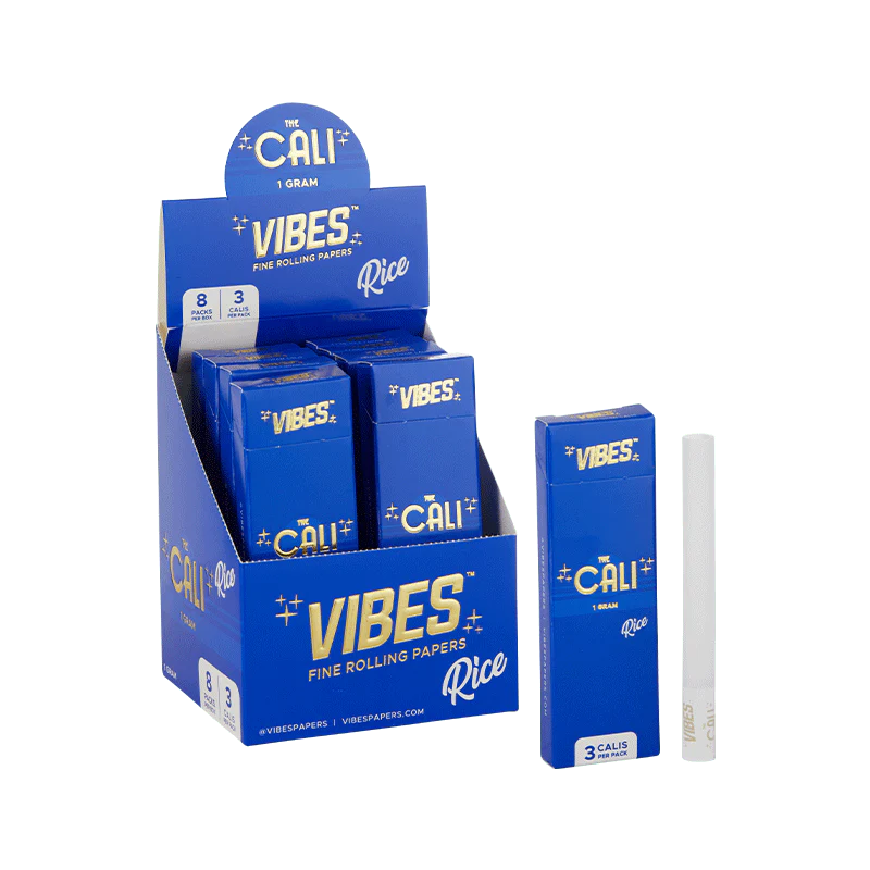 VIBES THE CALI 1 GRAM RICE 3 CALIS PER PACK - 8 PACKS PER BOX